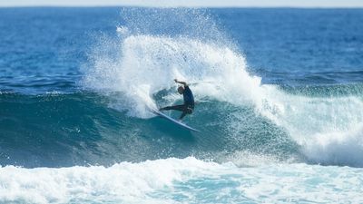 Eleven-time world surfing champion Kelly Slater chats about prospect of forced retirement at Margaret River Pro