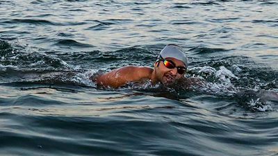 Indian swimmer Aryan Singh Dadiala equals world record in first attempt at Sea of Galilee in Israel