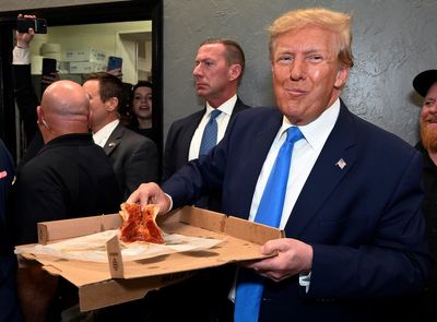 Trump news - live: Trump mocked for ‘disgusting’ pizza offer after slamming Florida in DeSantis attack