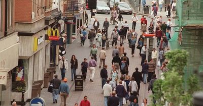 Pictures from over the last 20 years show changes in Nottingham shopping street