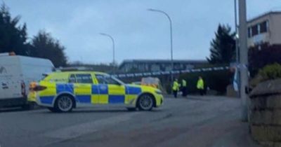 Police van and motorbike collide on Scots road as driver rushed to hospital