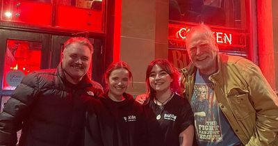 Scots stars James Cosmo and Alex Ferns enjoy meal out at popular Glasgow restaurant