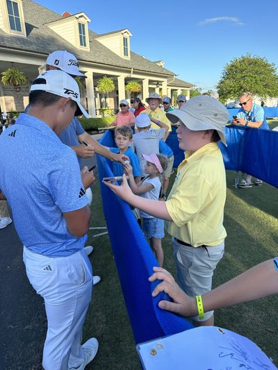 Watch: Collin Morikawa missed the cut at the 2023 Zurich Classic. Then he gave a great impromptu interview to a young fan