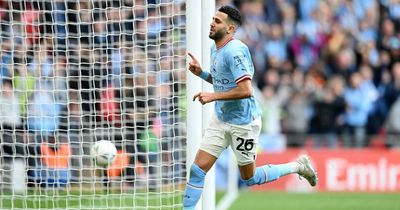 'Grumpy' Riyad Mahrez made Man City point to Pep Guardiola with landmark FA Cup hat-trick