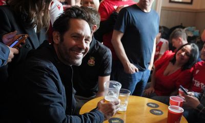 Paul Rudd watches Wrexham win promotion after pre-match pint with fans