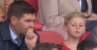 Liverpool fans notice what Steven Gerrard's son did when he walked out of Anfield tunnel