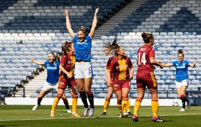 Scottish Cup semi-final: Rangers 2 Motherwell 0 - Davison makes history at Hampden