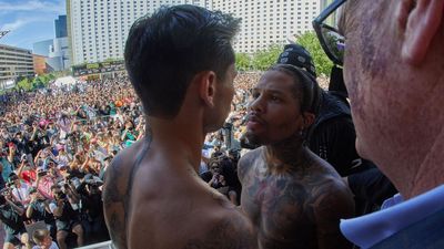 Thousands Of Fans Show Up At T-Mobile Arena For Final Davis V. Garcia Weigh-In