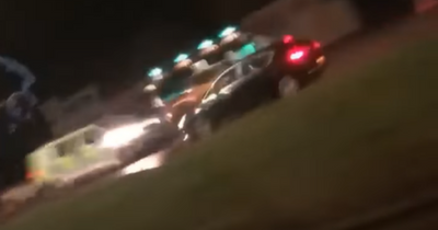 Scots cops probing shocking footage of yobs driving wrong way on dual carriageway