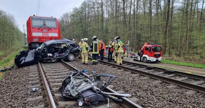 Driver, 22, and two others killed as train ploughs into car in horror crash
