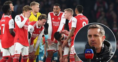 Gary Neville admits Arsenal have "bottled" title race but gives Man City advice