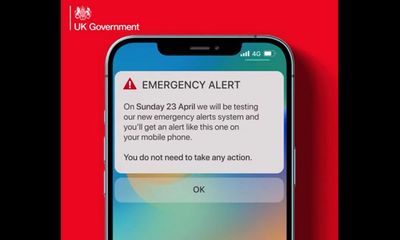 Emergency alert test UK: phone alarm sounds early for some users but others don’t receive it – as it happened