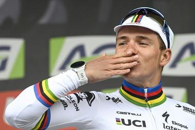 Evenepoel wins Liege-Bastogne-Liege as Pogacar breaks wrist