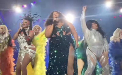 Lizzo brings drag queens on stage, protesting Tennessee law