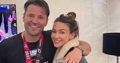 Mark Wright supported by wife Michelle Keegan as he 'smashes' London Marathon with brother weeks after 'warrior' premature baby arrival