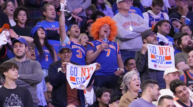 Look: Delirious Knicks Fans Halt Traffic Outside MSG…