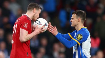 WATCH: Wout Weghorst knee slides after Man United win vs Brighton on penalties
