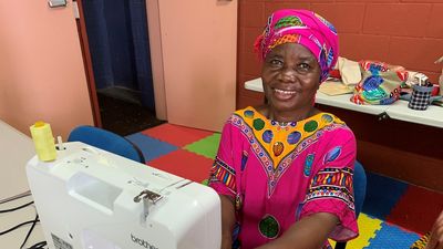 Congolese refugees hope to make own clothes, even start a business, with new sewing skills