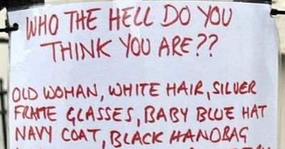 Angry neighbour makes 'passive aggressive' poster to fume at woman for touching their car