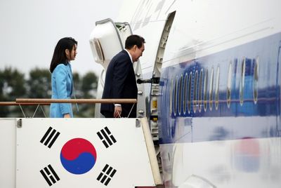 South Korea's Yoon heads to US ahead of Biden summit