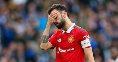 What Bruno Fernandes did after being taken off and more Man United moments missed vs Brighton
