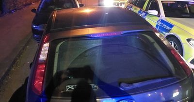 Glasgow police in high speed west end car chase after house raid in early hours of this morning