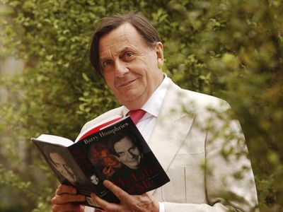 Global tributes for comedy genius Barry Humphries