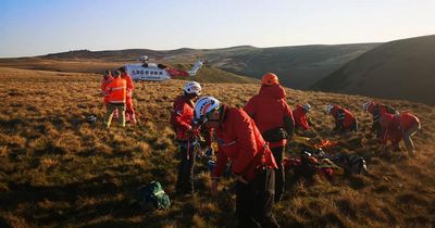 Tragedy as mountain biker dies after falling 90ft in Peak District
