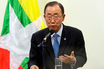 Ex-UN Secretary-General Ban-Ki-moon on surprise Myanmar trip