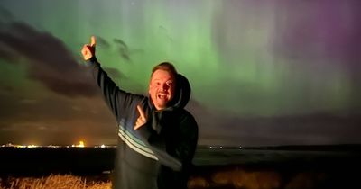 Blogger shares incredible Northern Lights pictures above Edinburgh