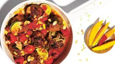 Recipe of the week: Gurdeep Loyal’s desi kofta meatballs with sticky mango-lime tomatoes