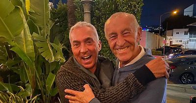 Len Goodman seen hugging Bruno Tonioli in last sighting just months before his death