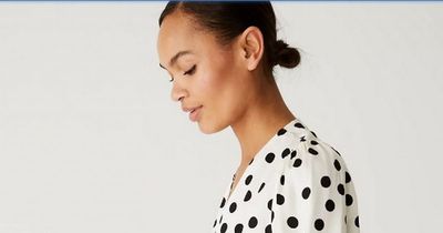 M&S shoppers adore 'comfortable' polkadot midi dress they say is 'very slimming'