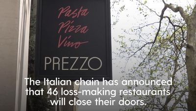 Italian chain Prezzo to shut 46 restaurants, including five in London, with 810 jobs set to go