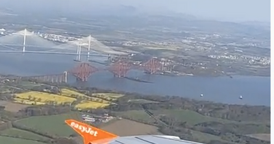 Edinburgh Easyjet passenger captures incredible views of three bridges from the sky