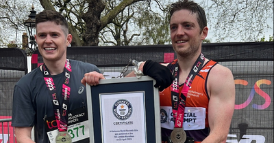 London Marathon: Tyrone friends claim world record time for running while handcuffed