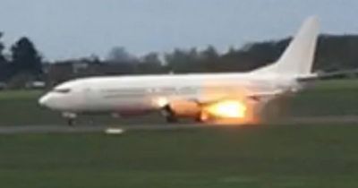 Arsenal Women team plane bursts into flames on runway hours after Champions League match