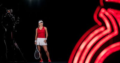 Two young tennis stars shocked as Emma Raducanu coaches them - and she's a hologram