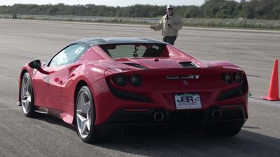 See How Fast A Ferrari F8 Spider Goes In A Half-Mile Speed Test