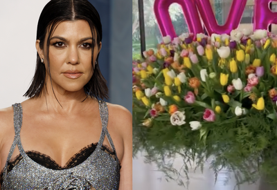 Kourtney Kardashian responds to criticism over floral displays for her birthday