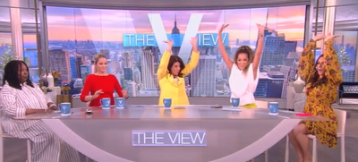 The View hosts dance and sing after learning Tucker Carlson is leaving Fox News