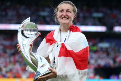 Retired England forward Ellen White announces birth of first child