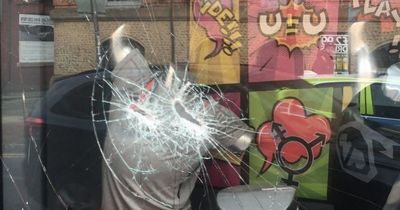 Outrage after adult store Clonezone is attacked AGAIN as crowbar smashed through windows