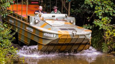 Army DUKWs still used daily in Kuranda more than 80 years after they were made