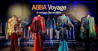 ABBA Voyage outfits on display at Liverpool's British Music Experience