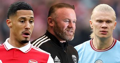 Wayne Rooney has told Arsenal how to stop Erling Haaland without William Saliba
