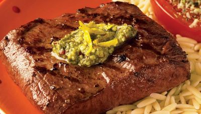 Menu planner: Spicy lemon-pesto flat iron steaks a savory treat