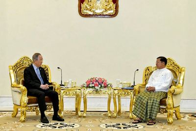 Ban Ki-moon: Myanmar military ‘must take first steps’ to peace