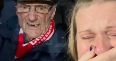 Ryan Reynolds moved by Wrexham fan's tears with 87-year-old grandad