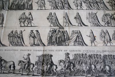 Rare set of etchings depicting Charles II coronation found at back of cupboard